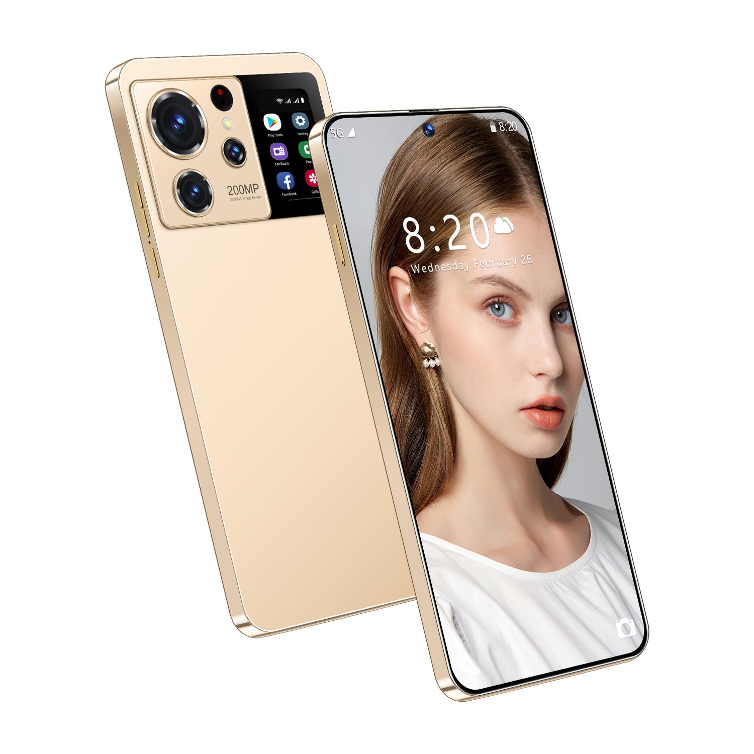2024 Original S25 Ultra 5G Smartphone 7.3 Inch Full HD Screen Android 13 Decacore CPU LTE 8000mAh Battery EU Plug Global Version